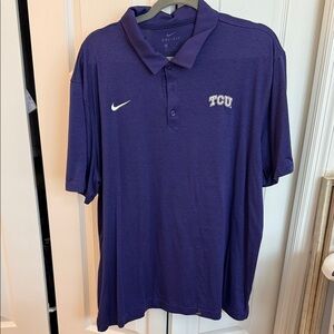 TCU Nike Men's Deep Purple Polo Shirt